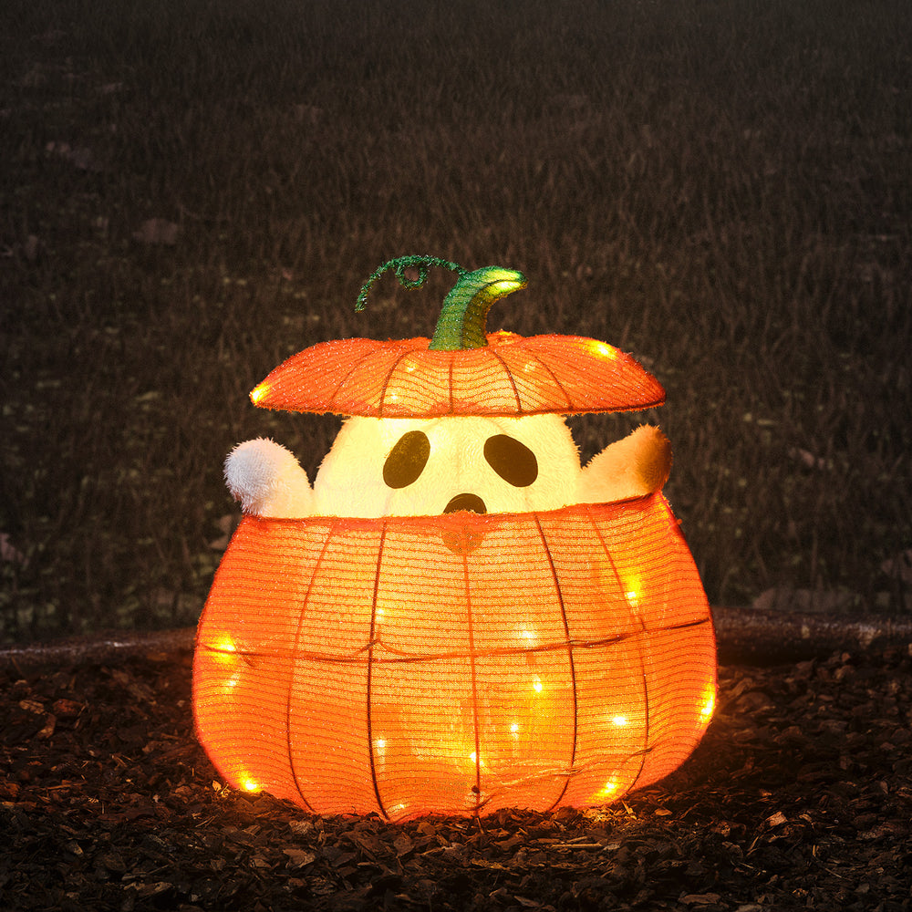Fantôme Animé dans une Citrouille – Décoration d’Halloween