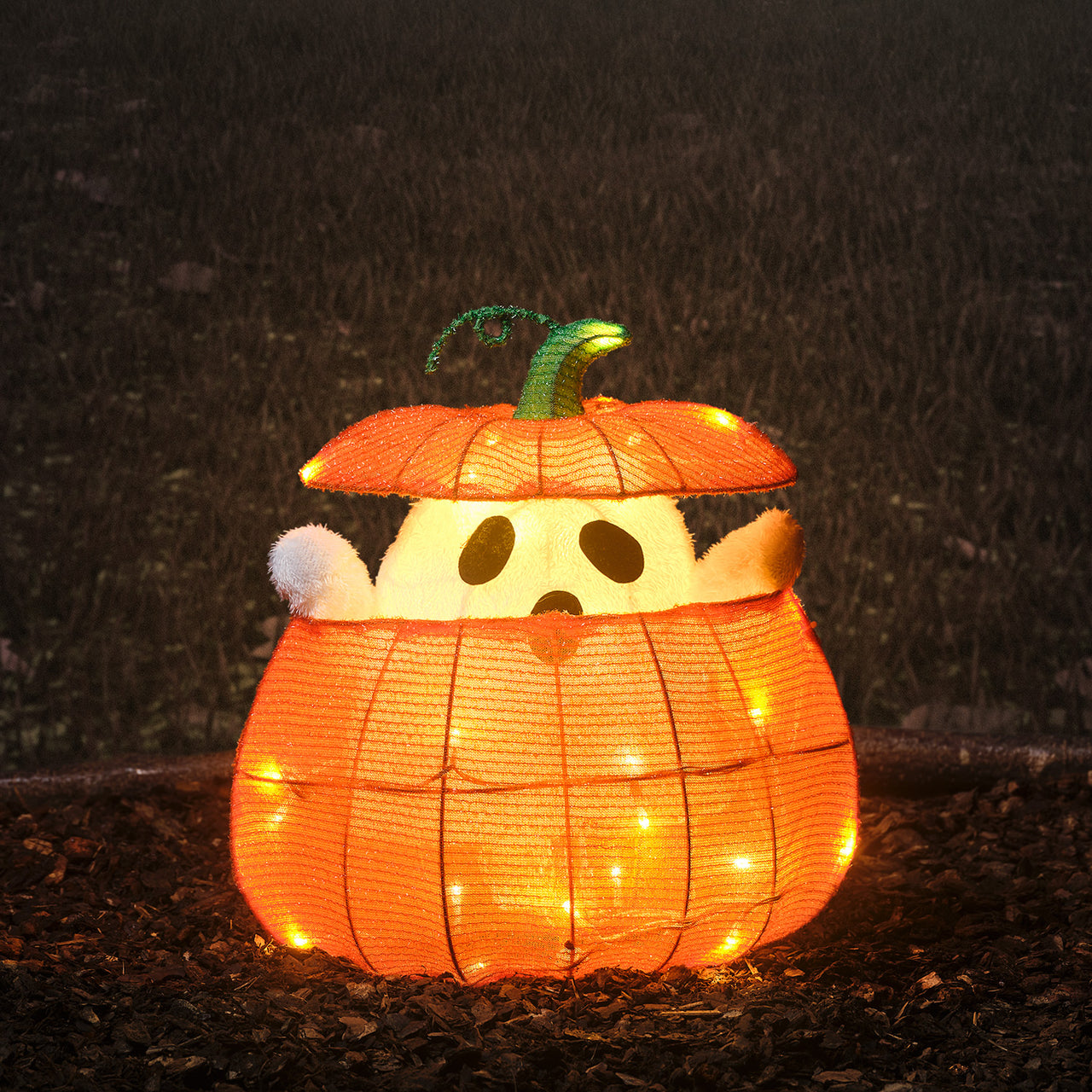 Fantôme Animé dans une Citrouille – Décoration d’Halloween