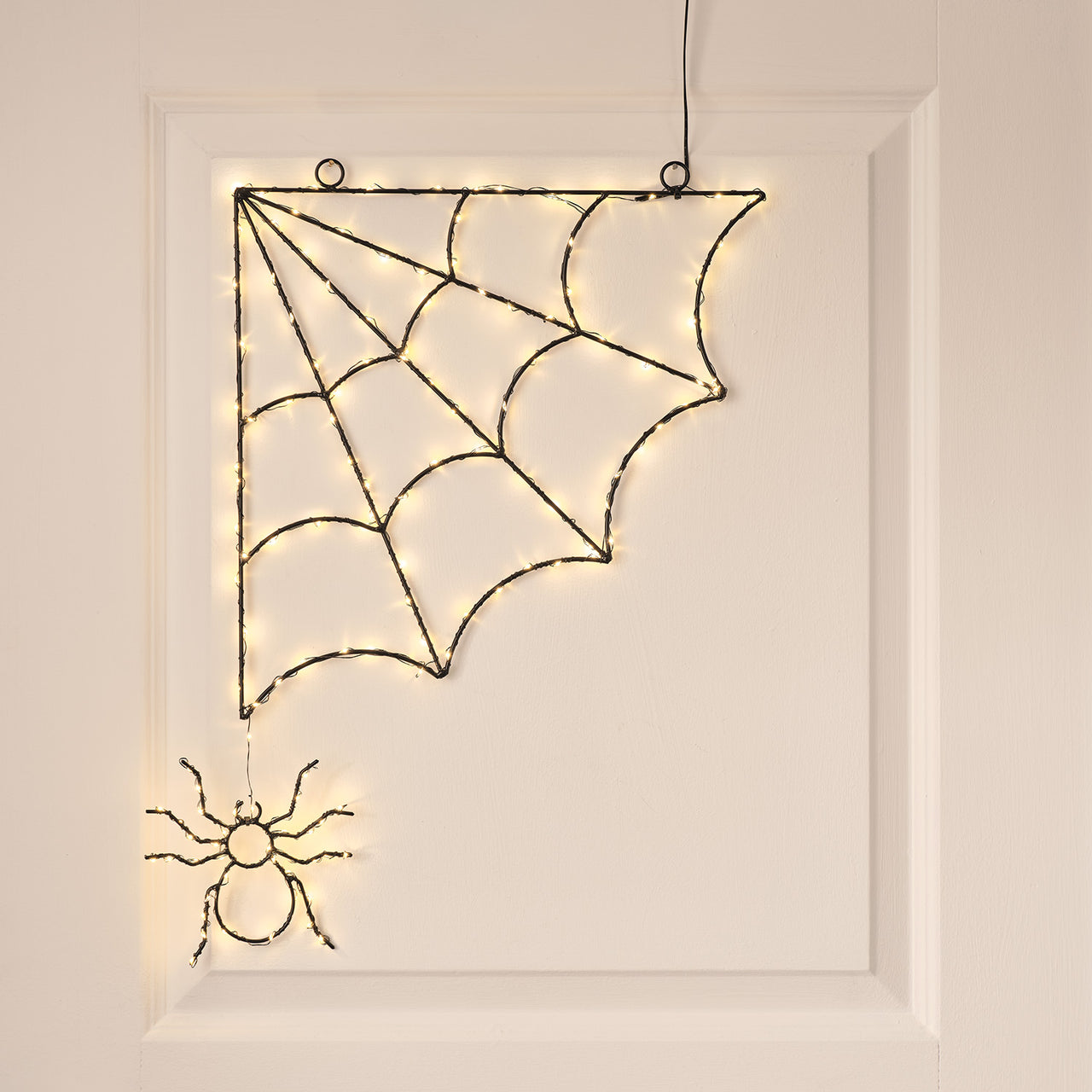 Décoration Lumineuse Toile d’Araignée pour Fenêtre