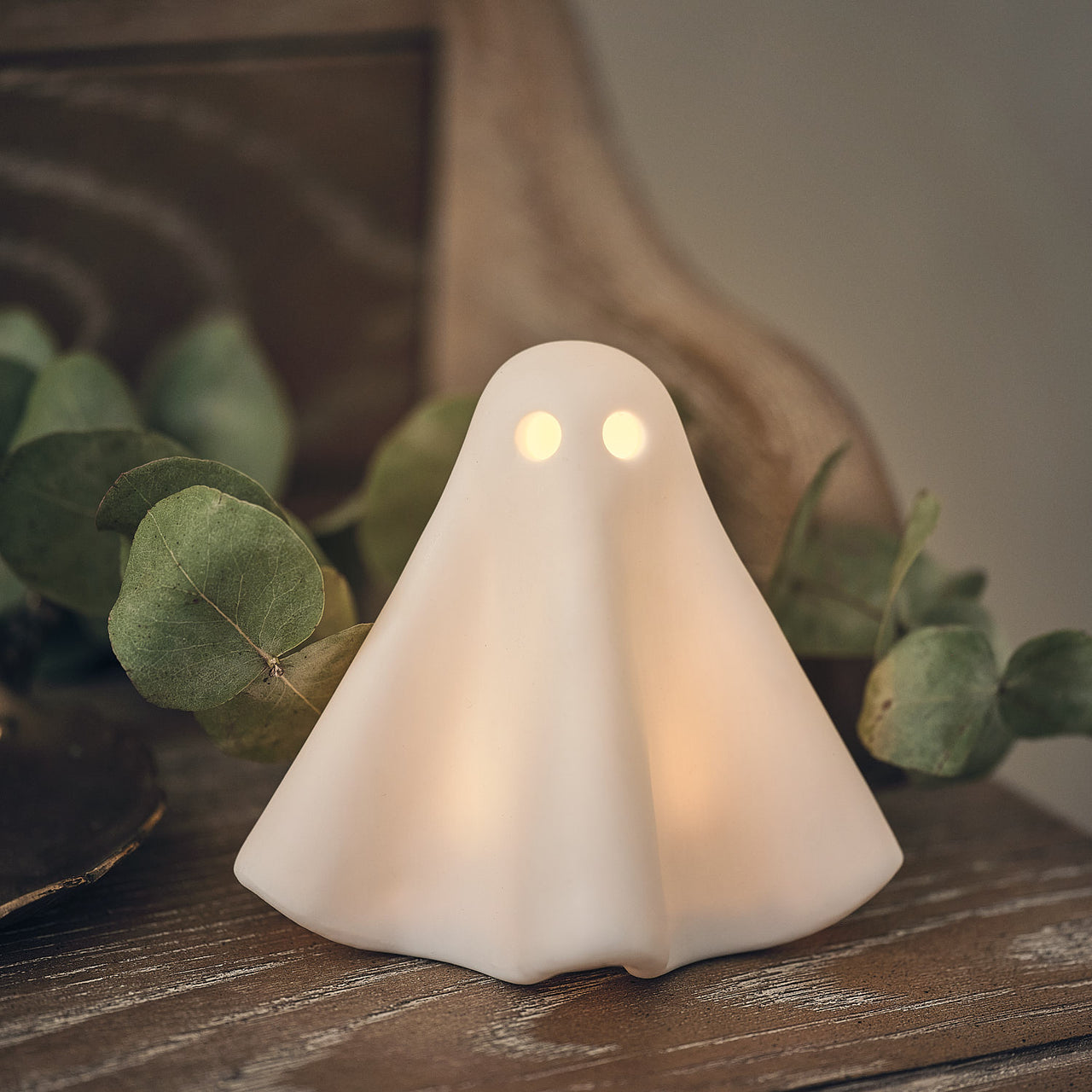 Fantôme Lumineux Gérald en Céramique à LED Blanc Chaud
