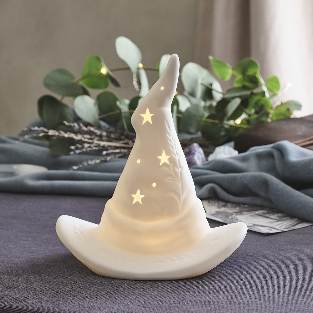 Chapeau de Sorcière Lumineux en Céramique à LED