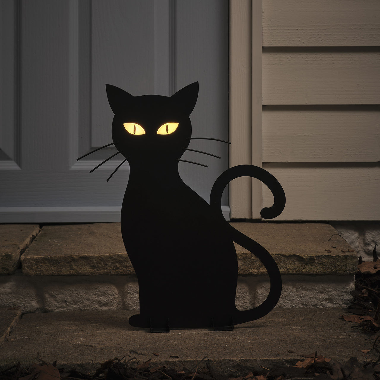 Silhouette Lumineuse Caleb le Chat à LED pour Halloween
