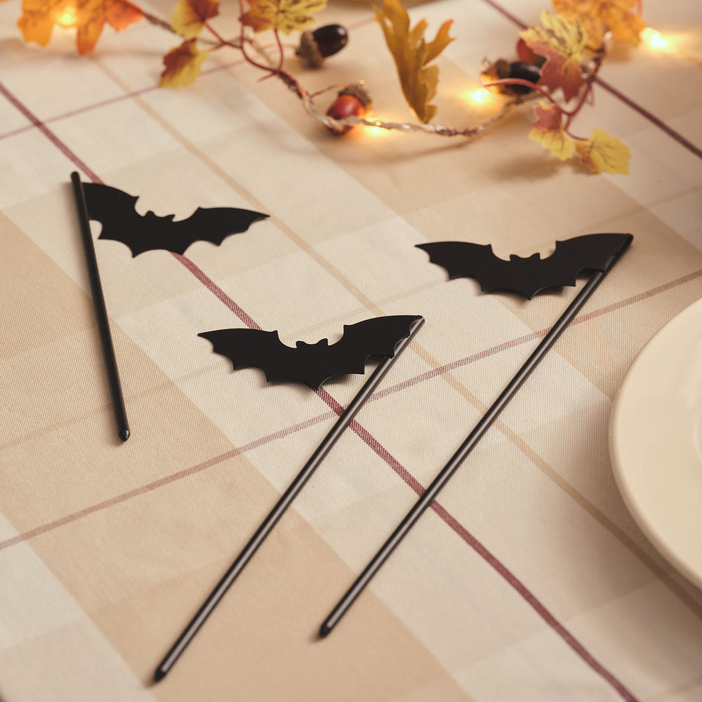 3 Décorations Chauves-Souris d'Halloween à Planter