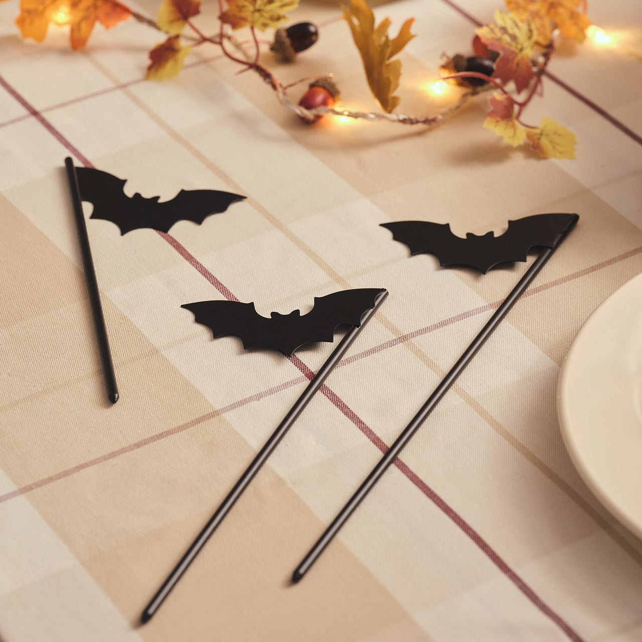 3 Décorations Chauves-Souris d'Halloween à Planter