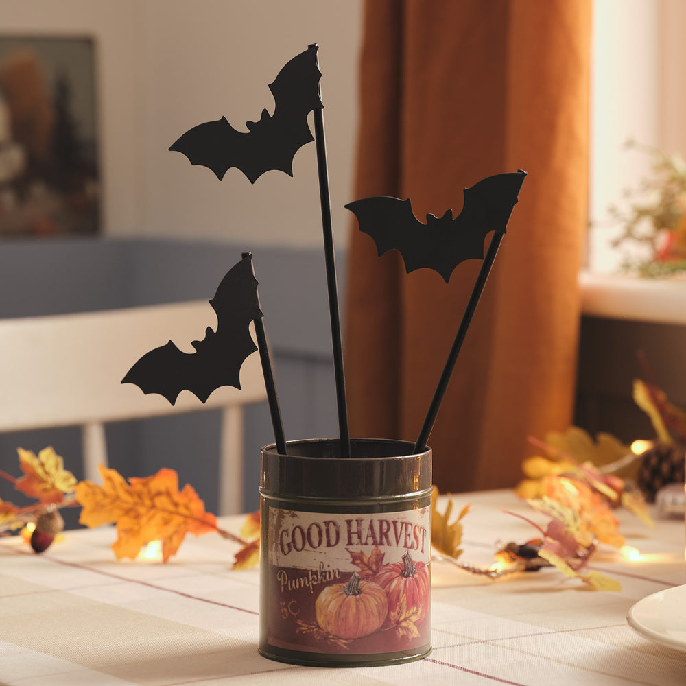3 Décorations Chauves-Souris d'Halloween à Planter