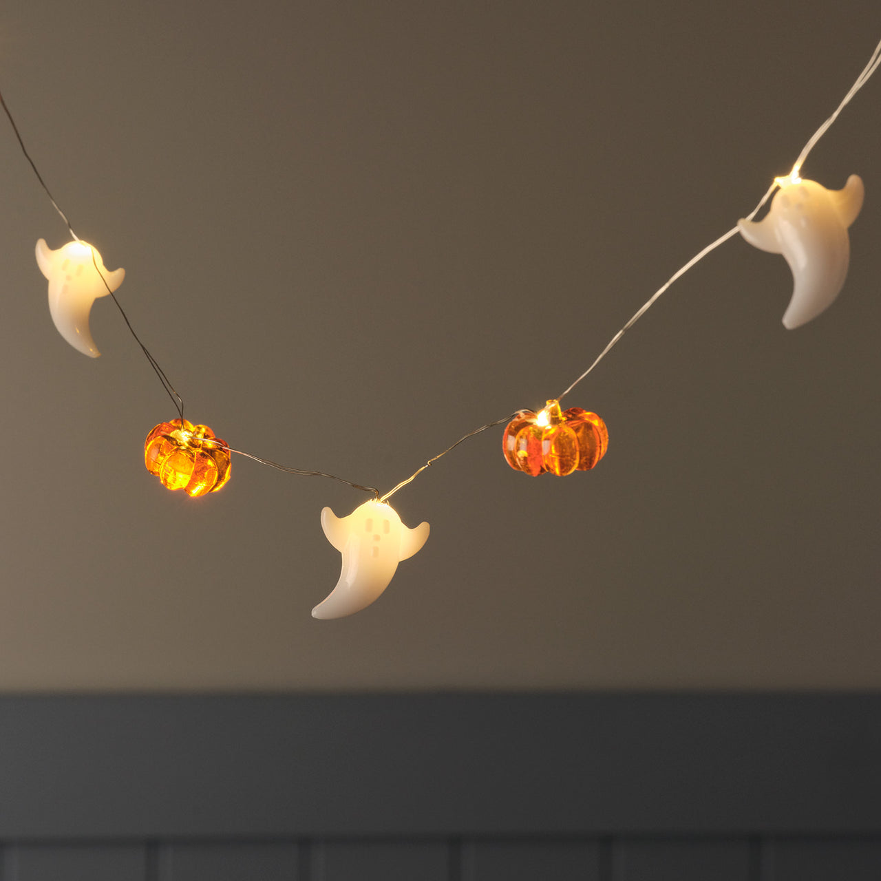 Guirlande Lumineuse Micro LED à 20 Fantômes et Citrouilles