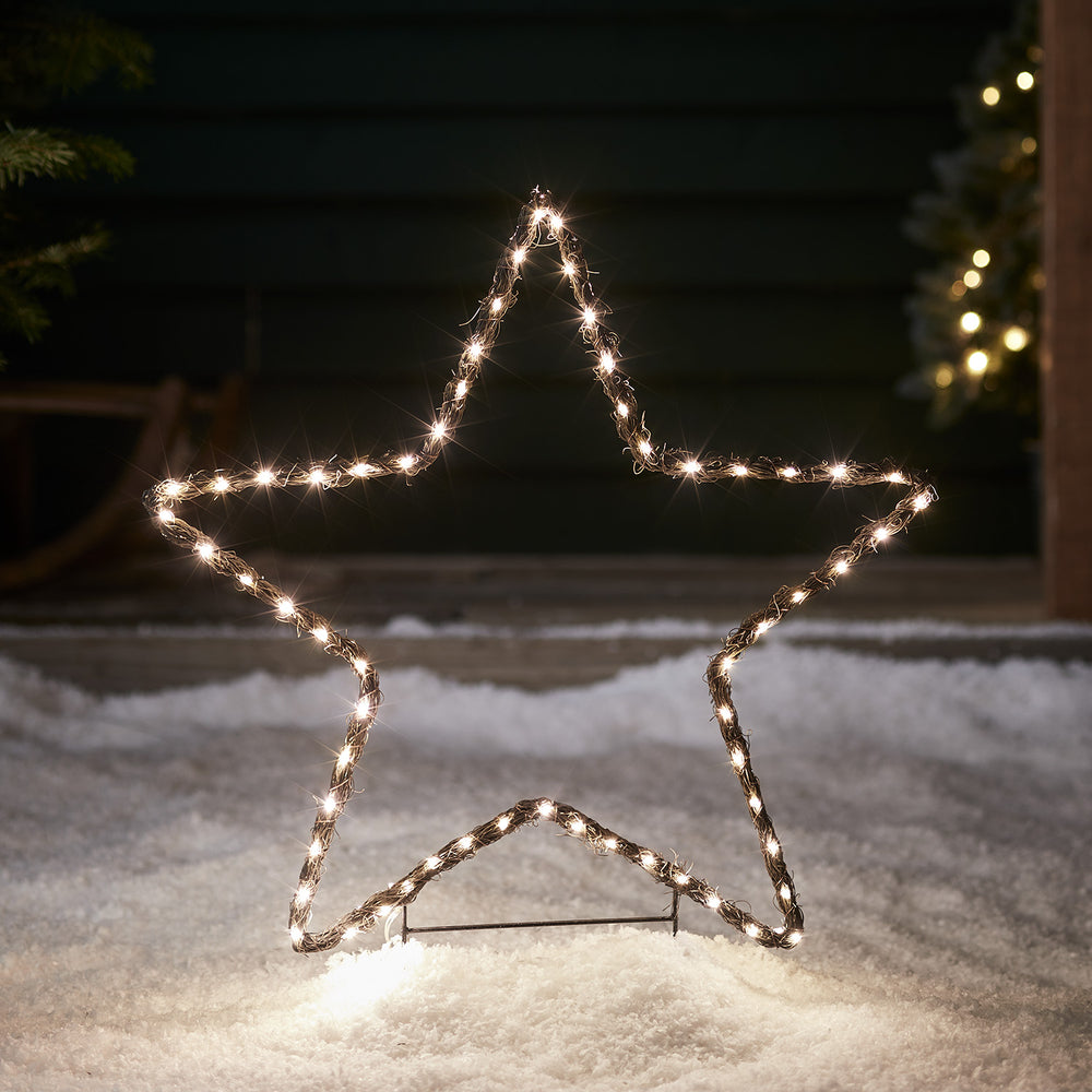 Lot de 3 Silhouettes Étoiles Lumineuses