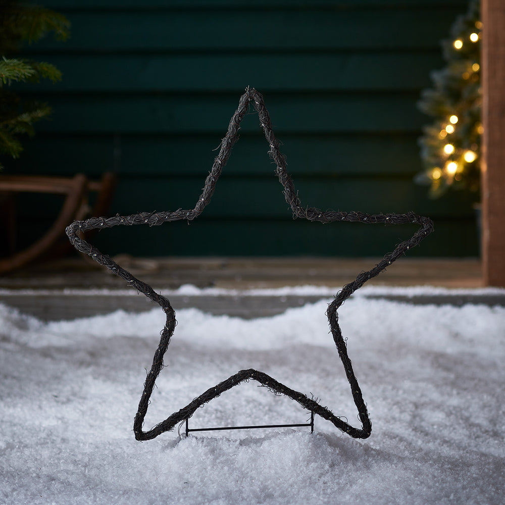 Lot de 3 Silhouettes Étoiles Lumineuses