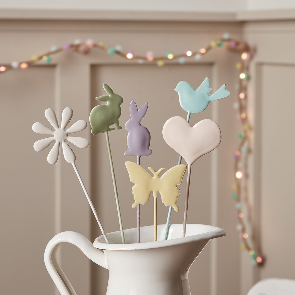 Lot de 6 Décorations Pastel de Pâques