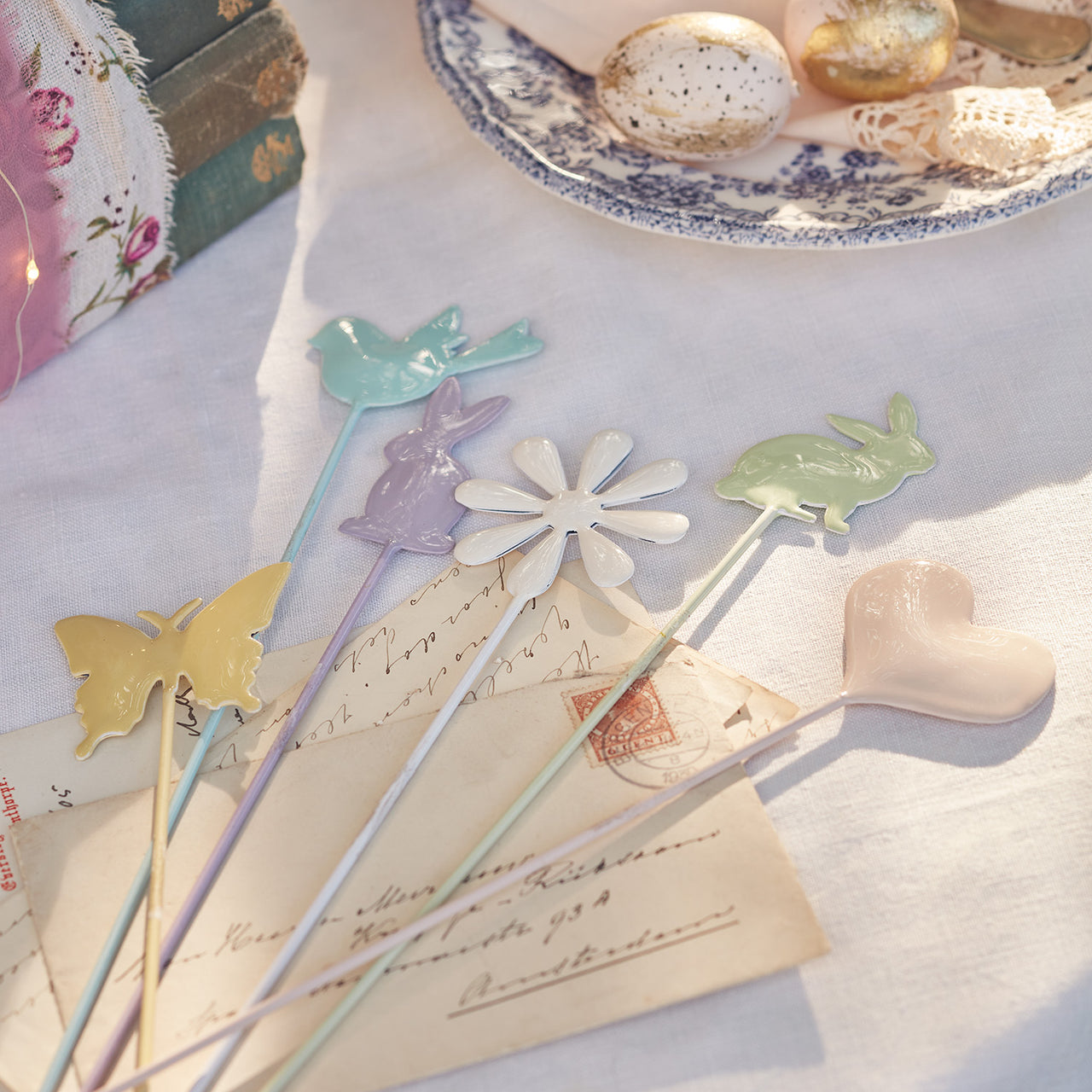 Lot de 6 Décorations Pastel de Pâques