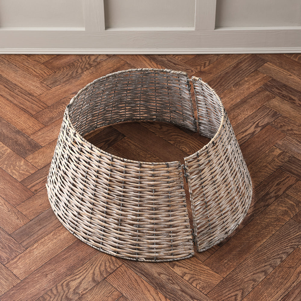 Jupe de Sapin de Noël en Rotin