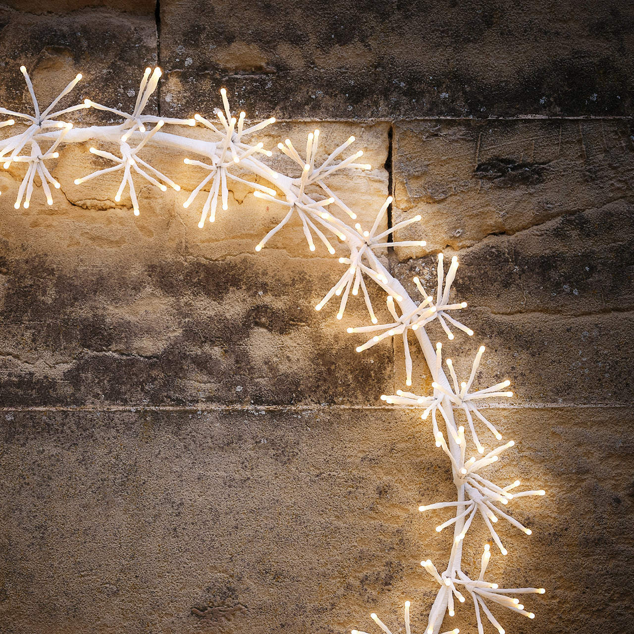 Grande Couronne Lumineuse Blanche de 78 cm