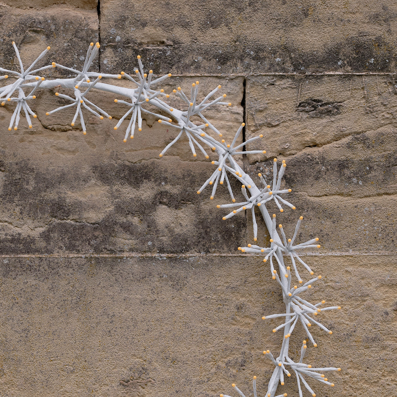 Grande Couronne Lumineuse Blanche de 78 cm