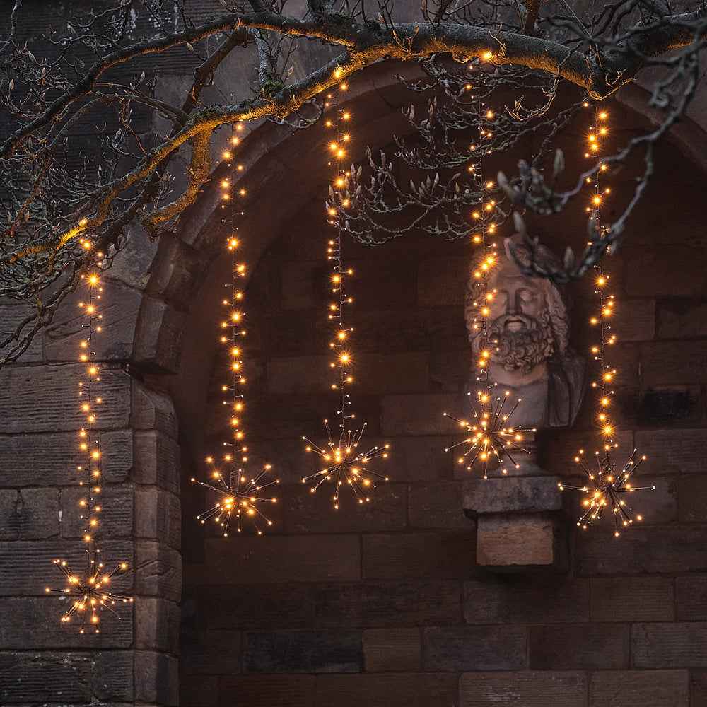 Guirlande Lumineuse Cascade d'Extérieur à LED avec Effet Scintillant