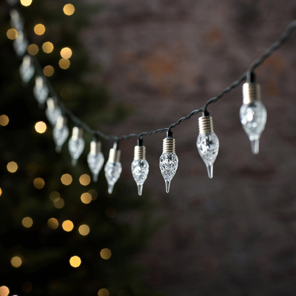 Guirlande Lumineuse Vintage Blanc Chaud de 17,9 m à LED 8 Fonctions