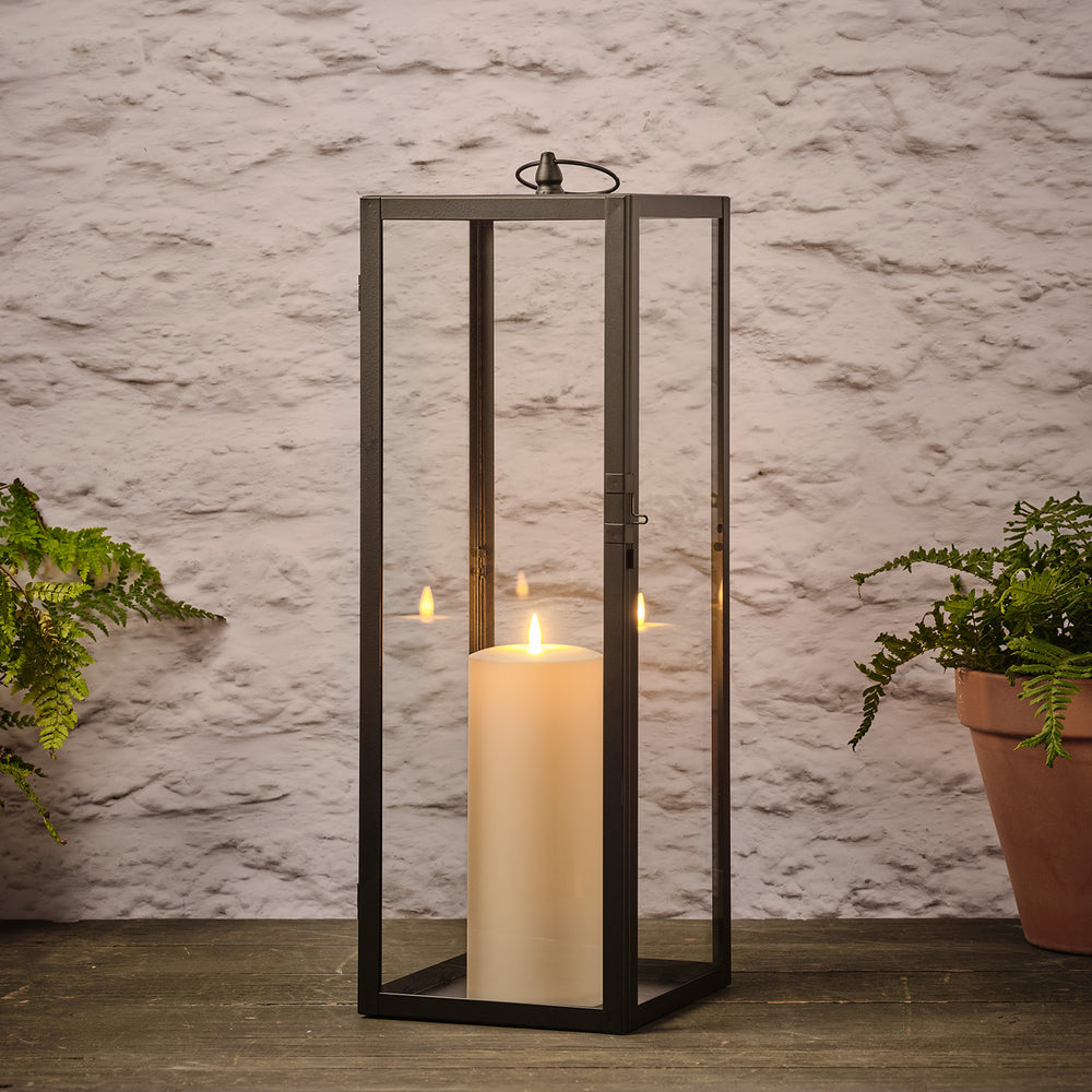 Duo de Grandes Lanternes de Jardin Bowen avec Bougies TruGlow®