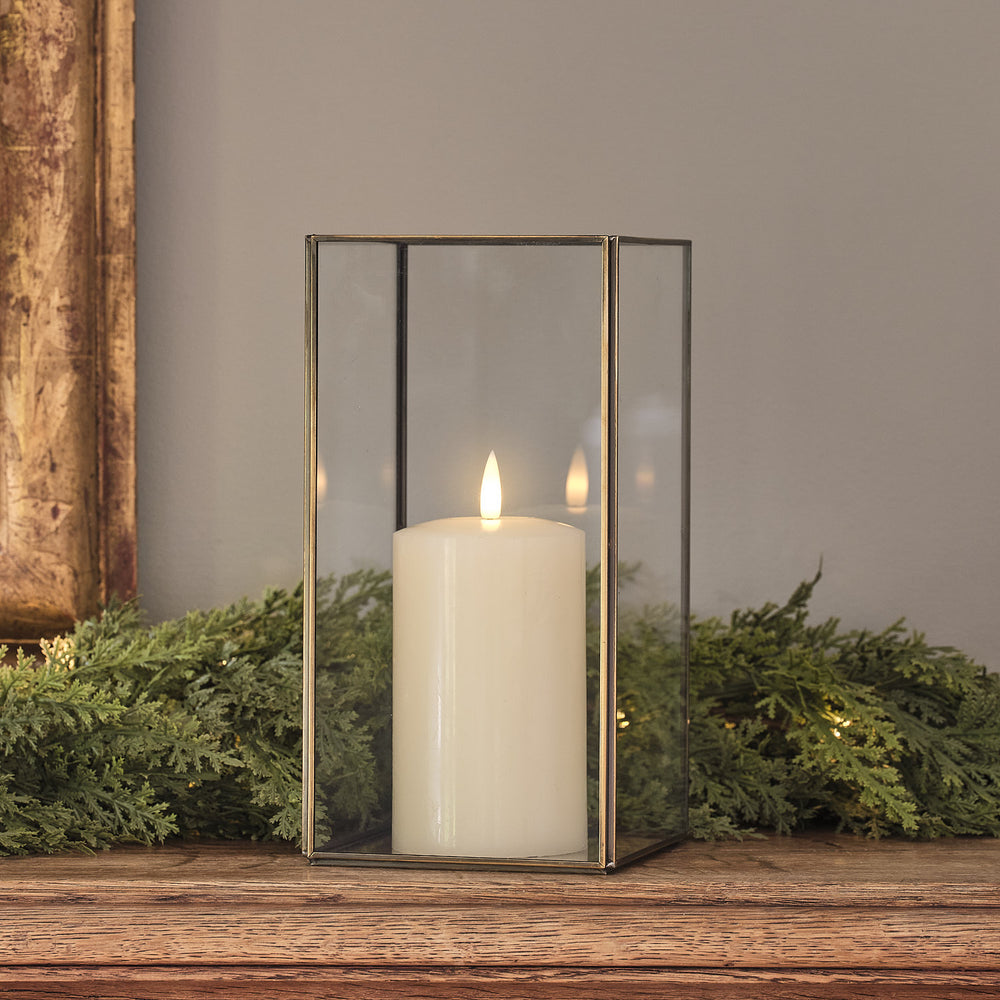 Lanterne Dorée Vicarage avec Bougie TruGlow®