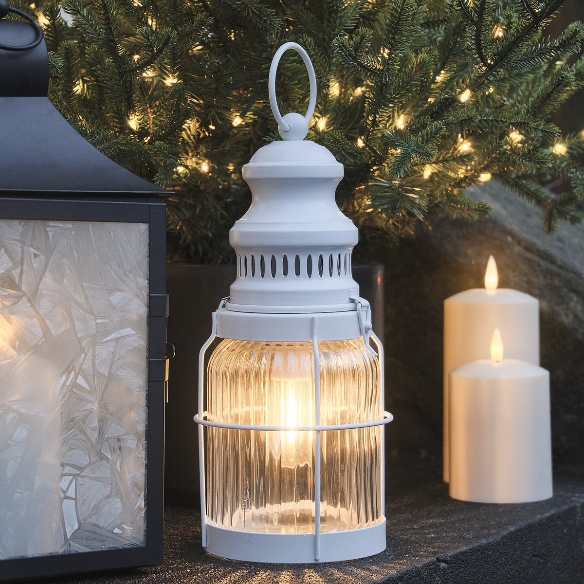 Lanterne Filament d’Extérieur Rechargeable Alaska Storm de 30 cm