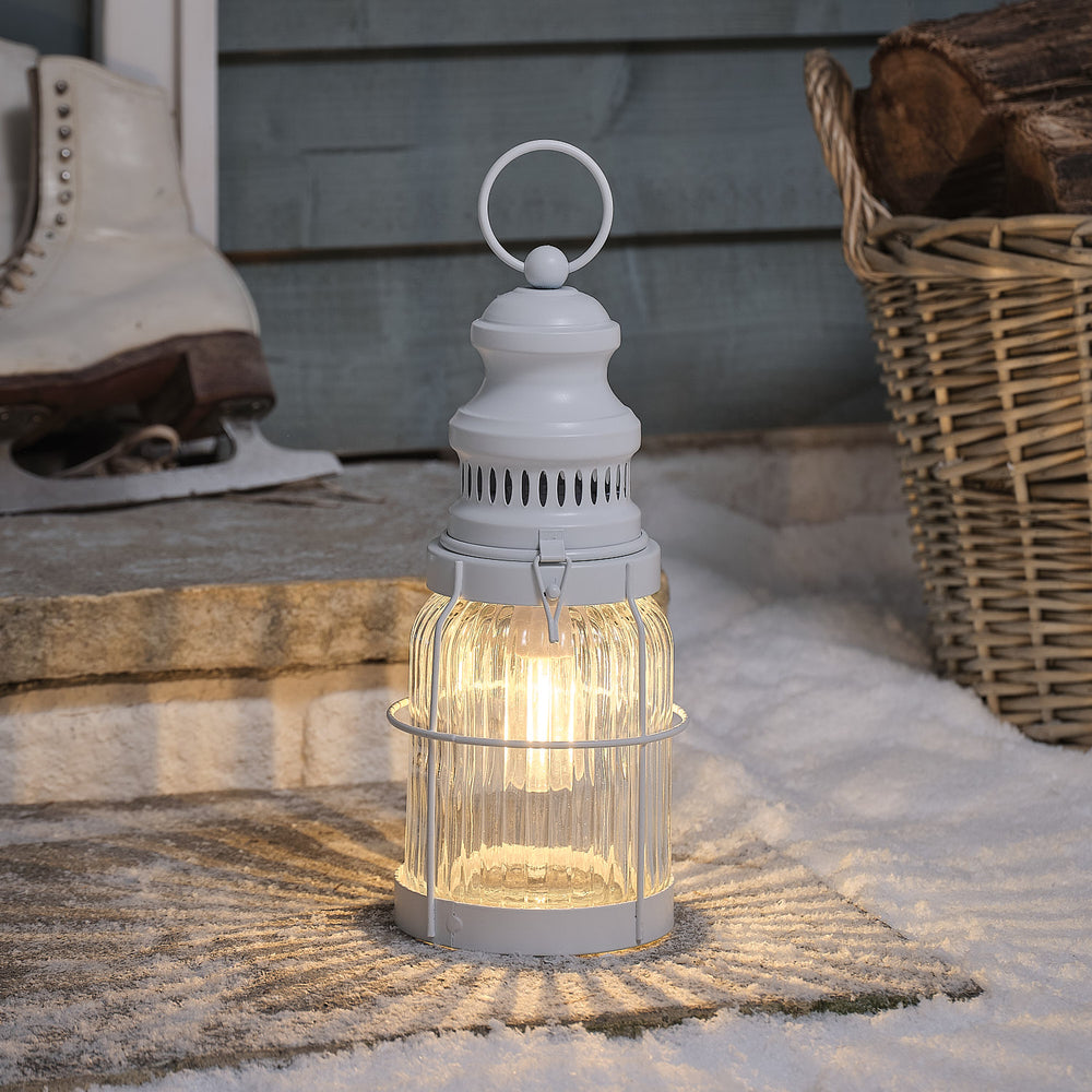 Lanterne Filament d’Extérieur Rechargeable Alaska Storm de 30 cm