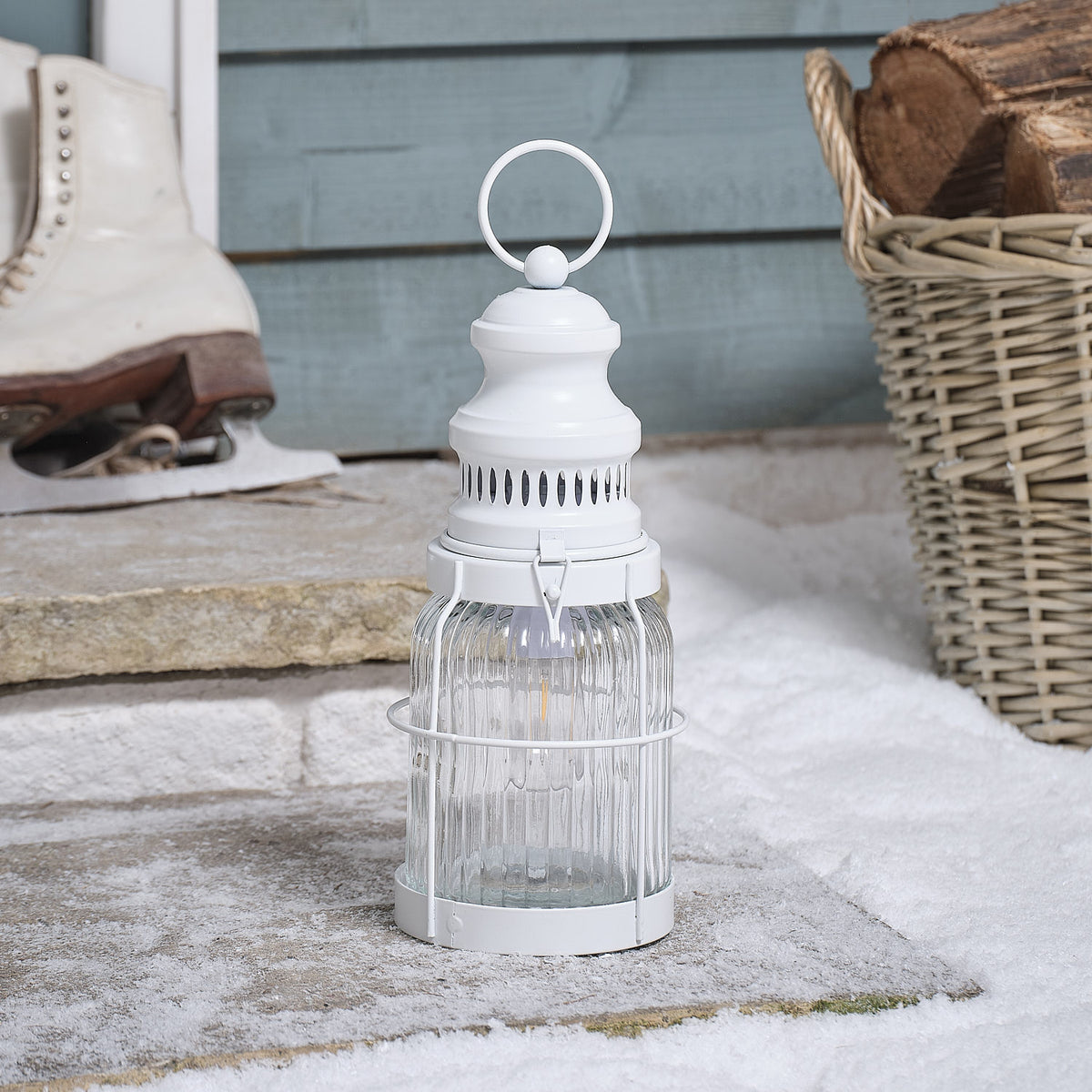 Lanterne Filament d’Extérieur Rechargeable Alaska Storm de 30 cm