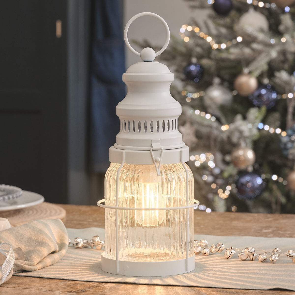 Lanterne Filament d’Extérieur Rechargeable Alaska Storm de 30 cm