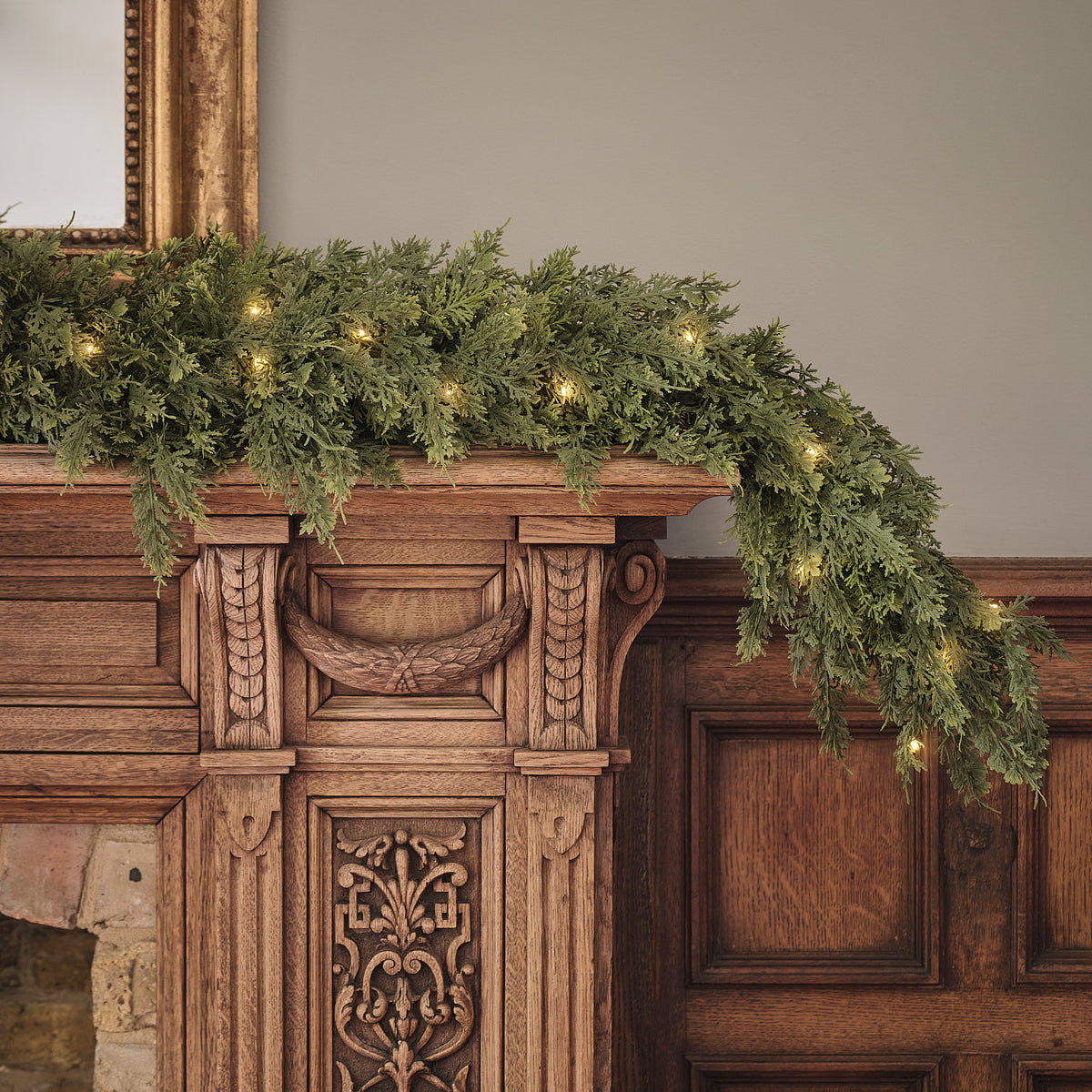 Guirlande Décorative Pré-éclairée Conifère de Noël Grand Format