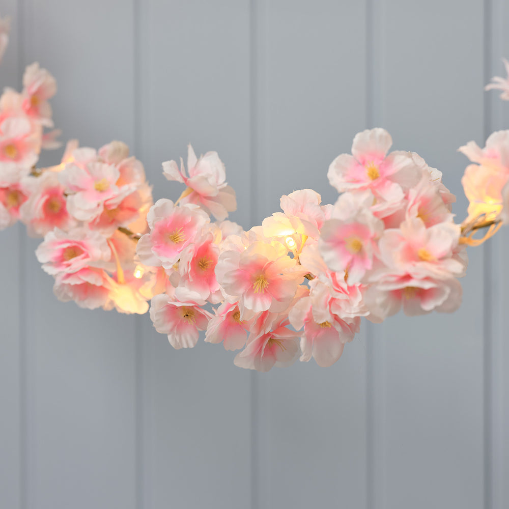 Guirlande Pré-Éclairée Fleurs de Cerisier 1,8 m