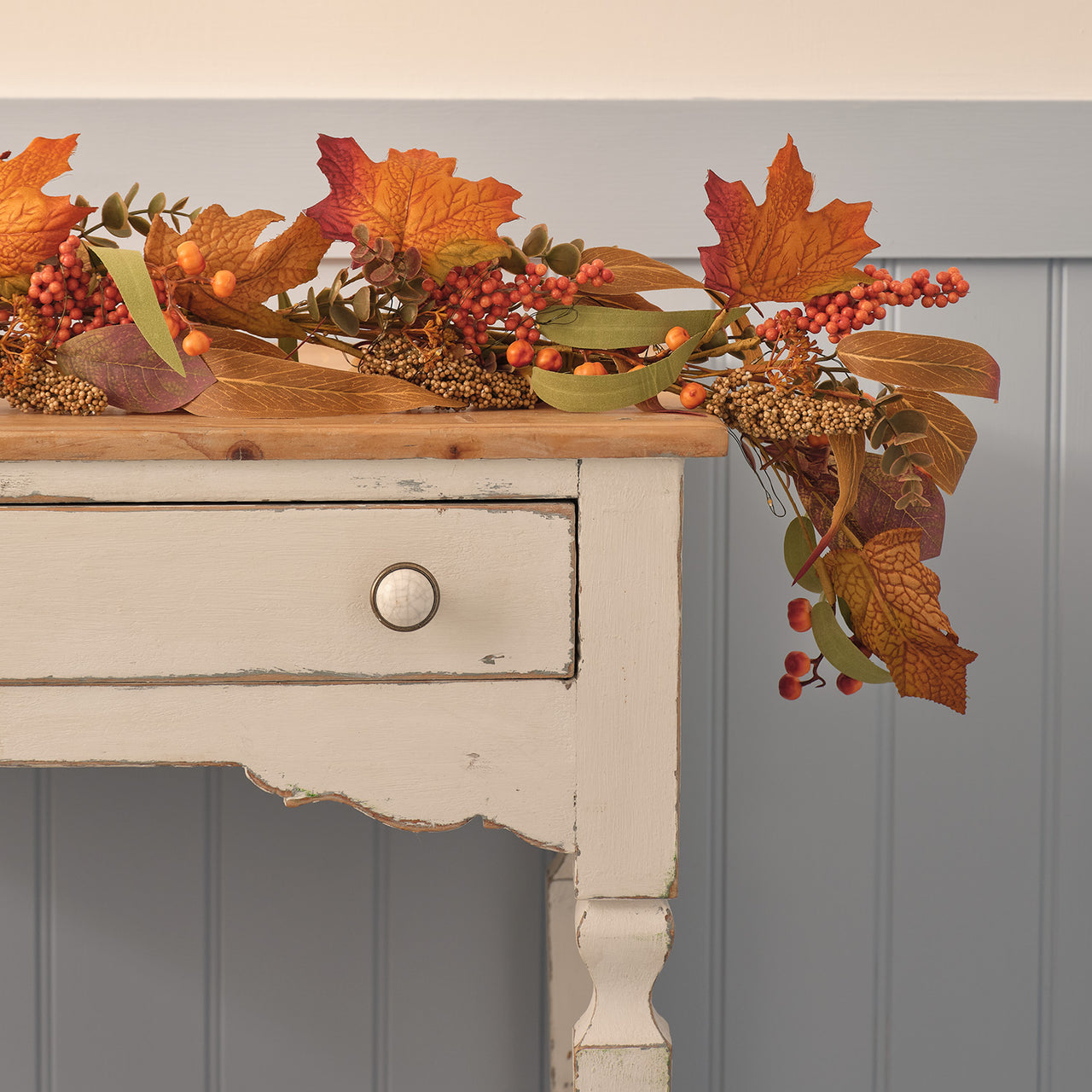 Guirlande d’Automne Pré-éclairée Feuilles d’Érable de 1,5 m