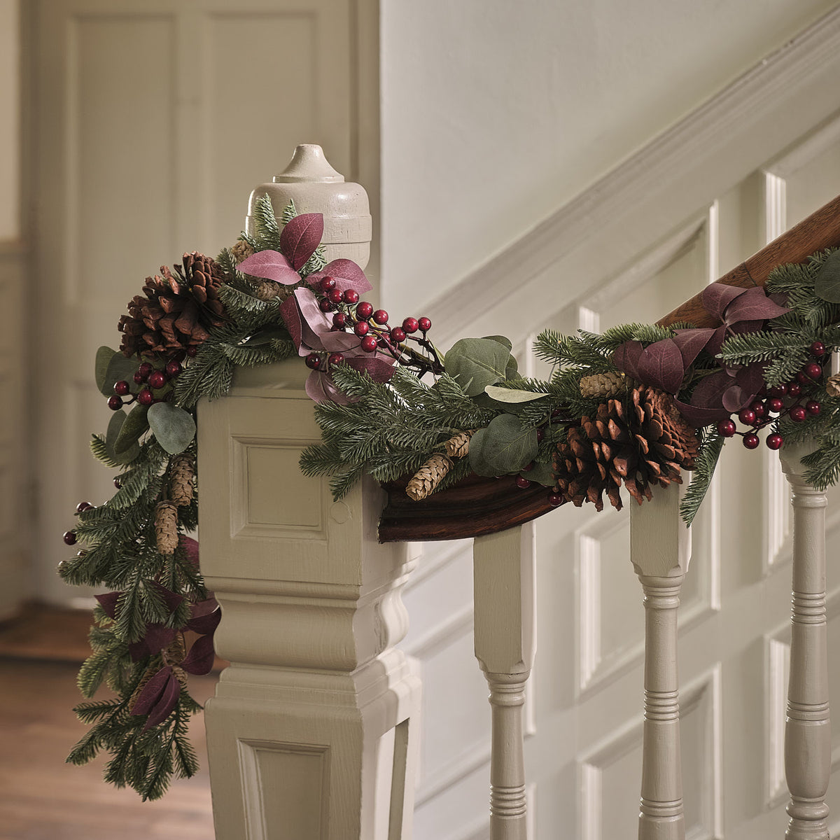 Guirlande de Noël Pré-éclairée Esprit de Noël de 1,5 m