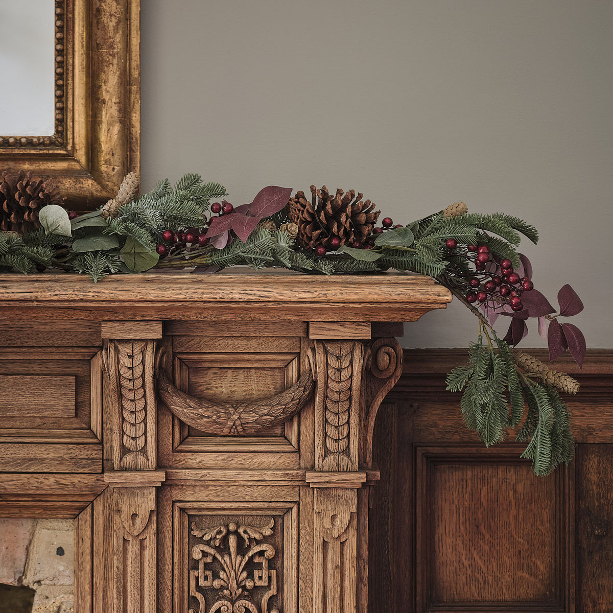 Guirlande de Noël Pré-éclairée Esprit de Noël de 1,5 m