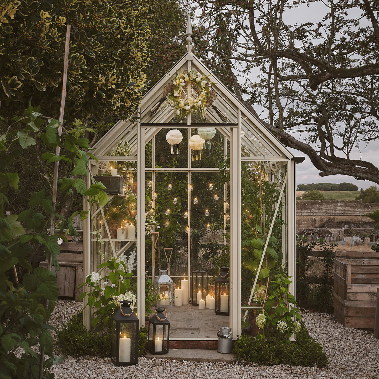 Couronne Printanière Tulipes Jaune Sorbet & Marguerites