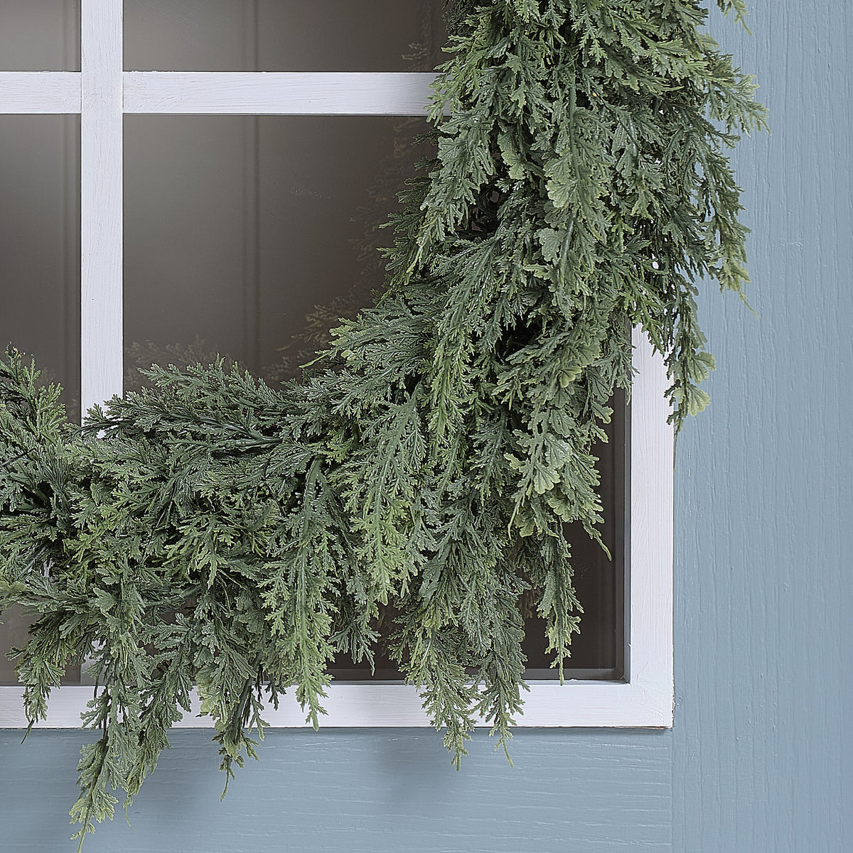 Couronne de Noël d’Extérieur Pré-éclairée Conifère et Pommes de Pin de 60 cm