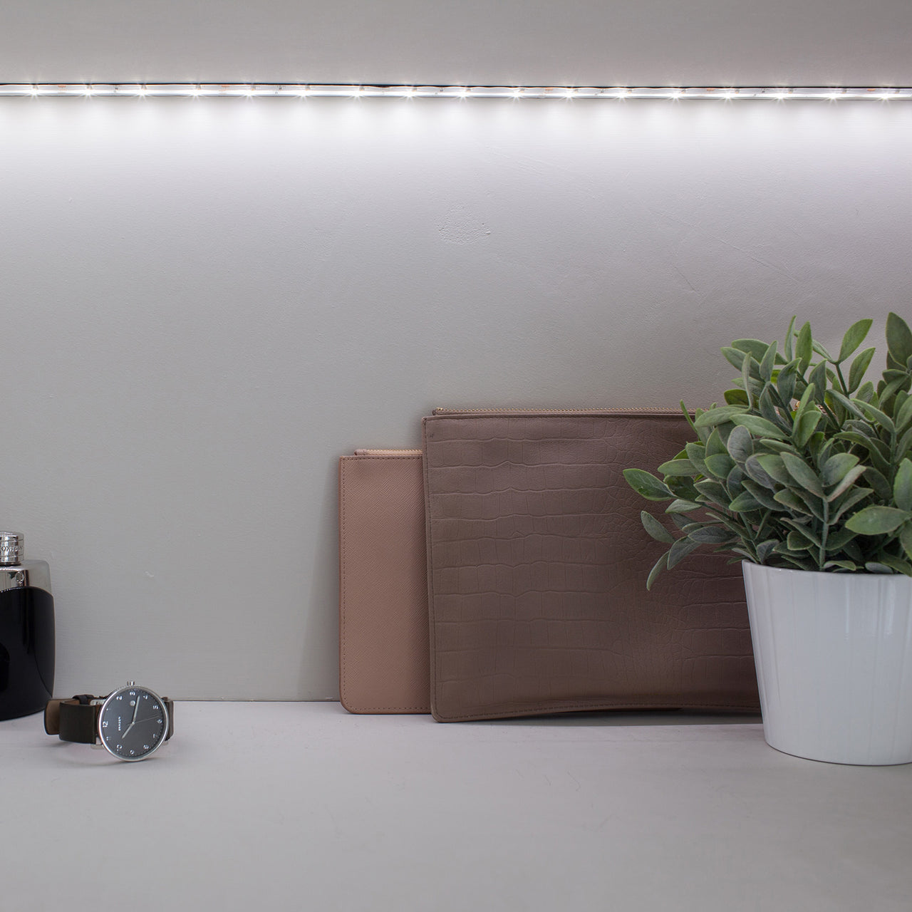 Lot de 2 Rubans Lumineux LED Blanches à Piles