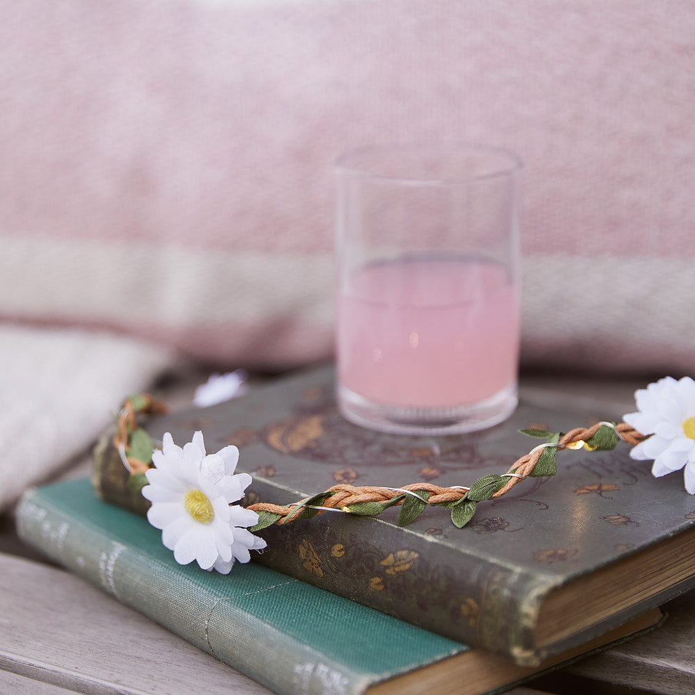 Lot de Branche Lumineuse Printanière et Guirlande Lumineuse à Pâquerettes