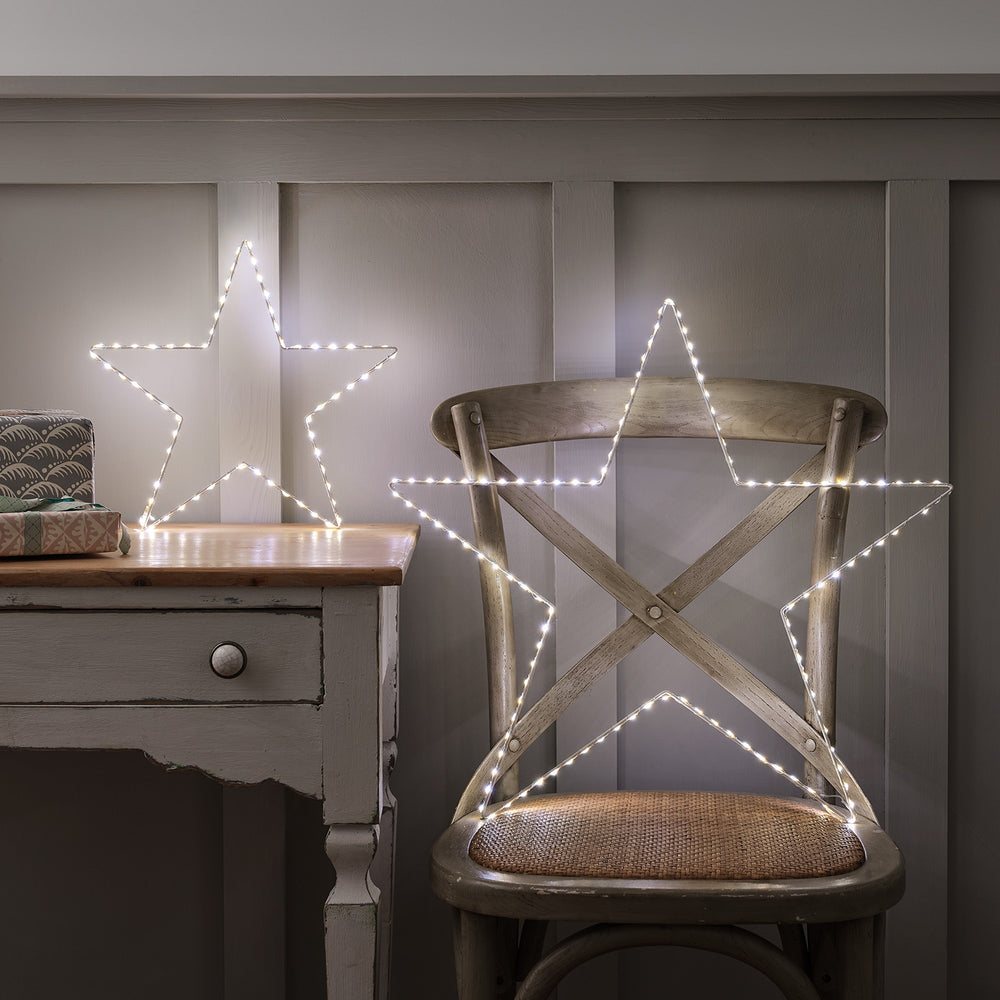 Duo d'Étoiles Lumineuses Osby à LED Bicolores avec Télécommande