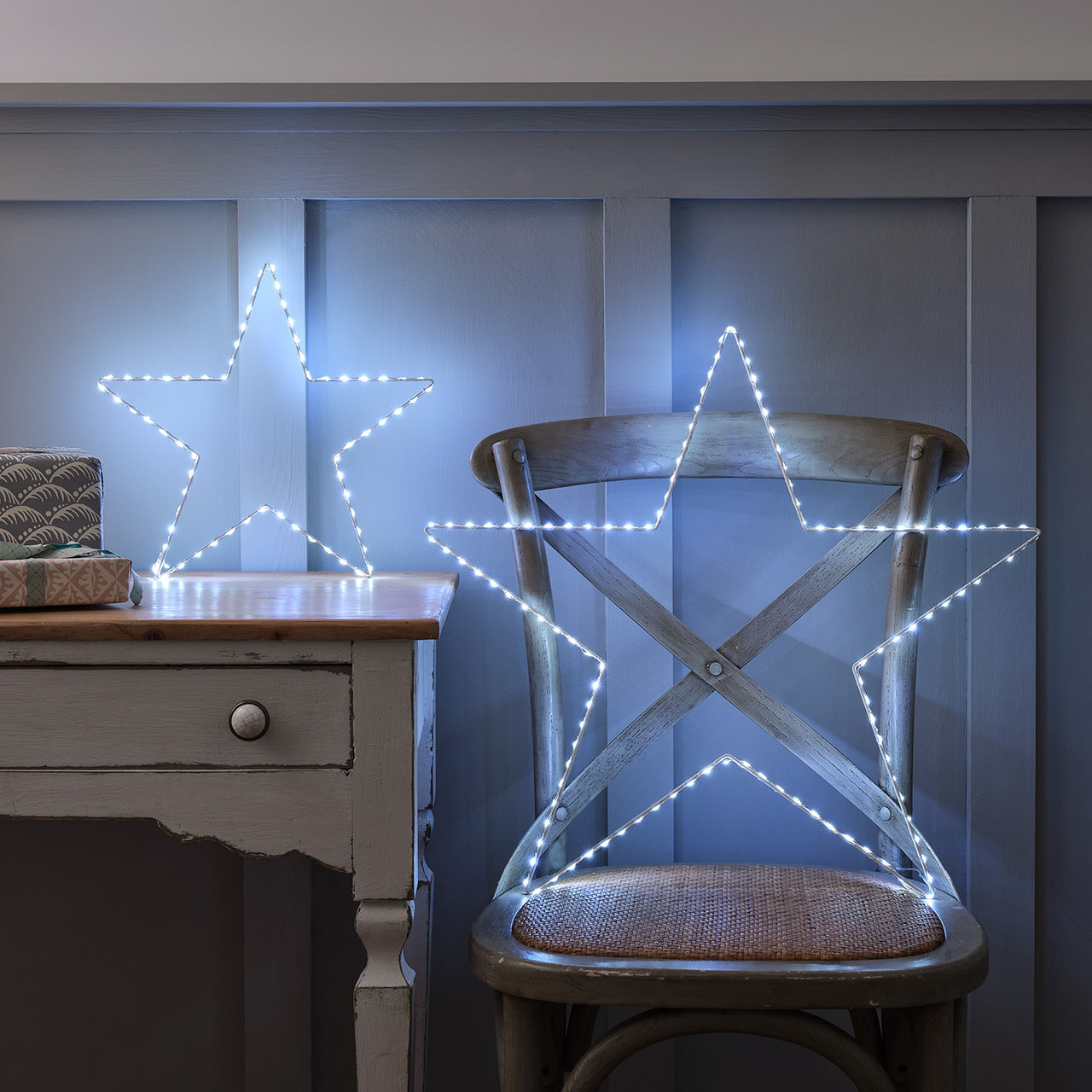 Duo d'Étoiles Lumineuses Osby à LED Bicolores avec Télécommande