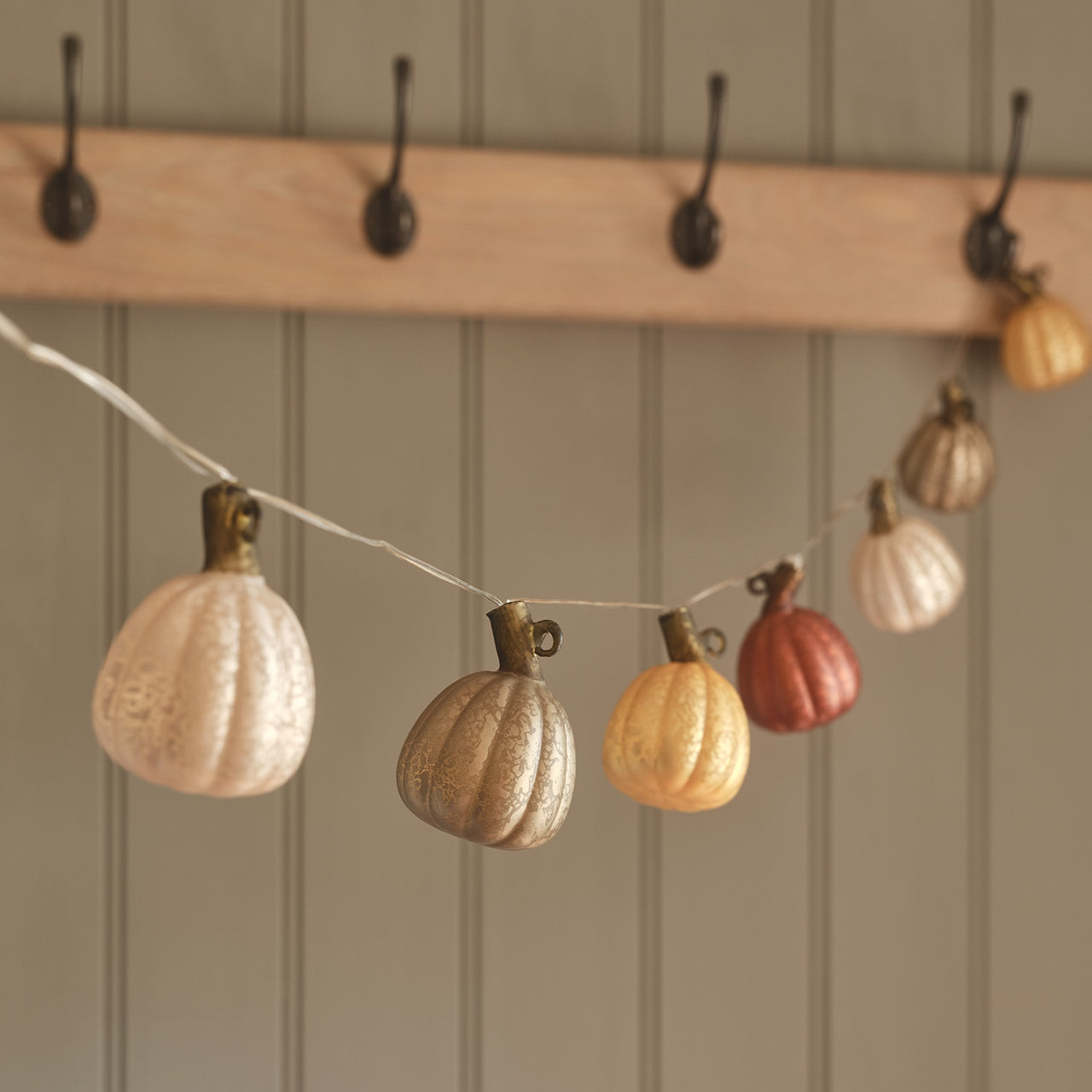 Guirlande Lumineuse à 8 Citrouilles en Verre