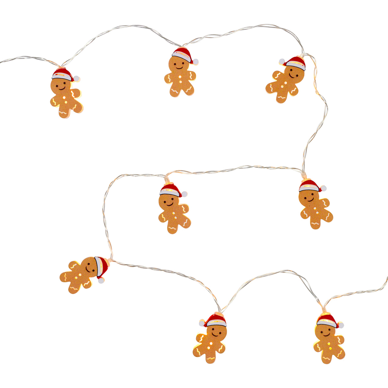 Guirlande Lumineuse 10 LED Bonhommes Pain D’Épices