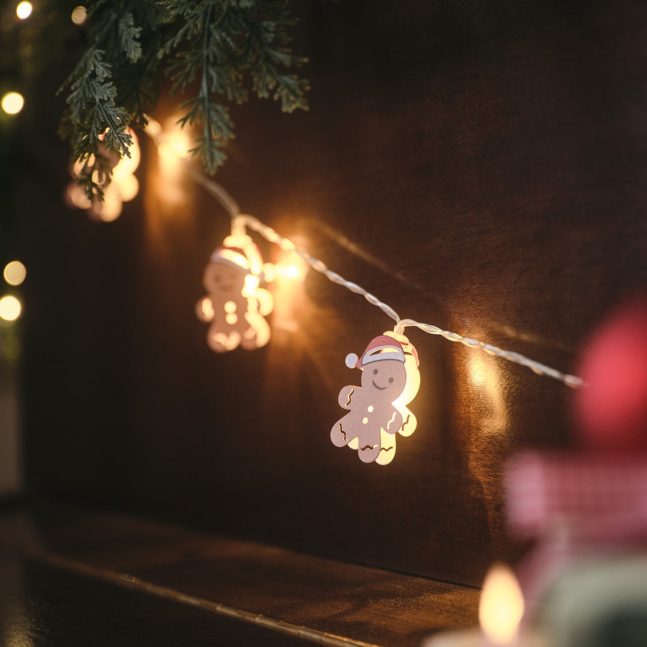 Guirlande Lumineuse 10 LED Bonhommes Pain D’Épices