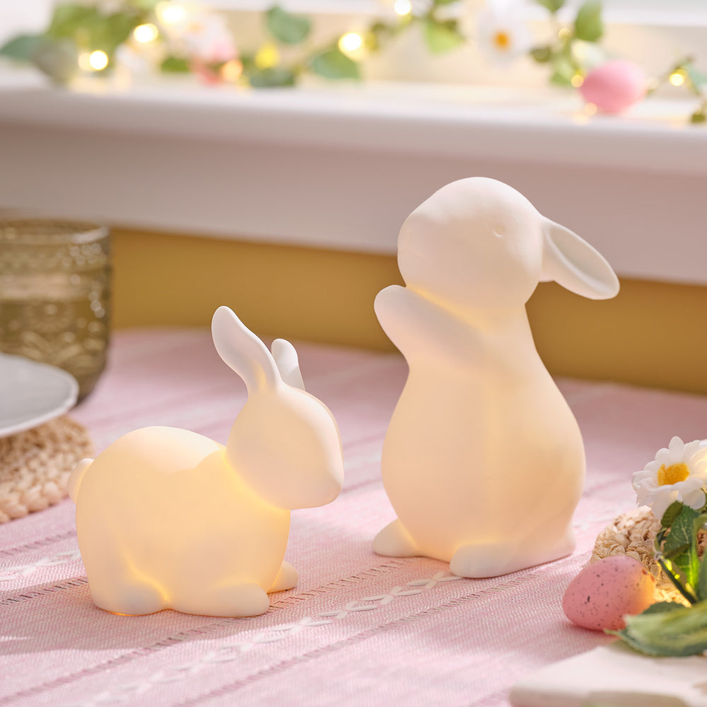 co-four® 3X Lapins décoratifs en étal - Lapins de Pâques aux Couleurs Vives pour la décoration co-four® 3X Lapins décoratifs en étal - Lapins de Pâques aux Couleurs Vives pour la décoration