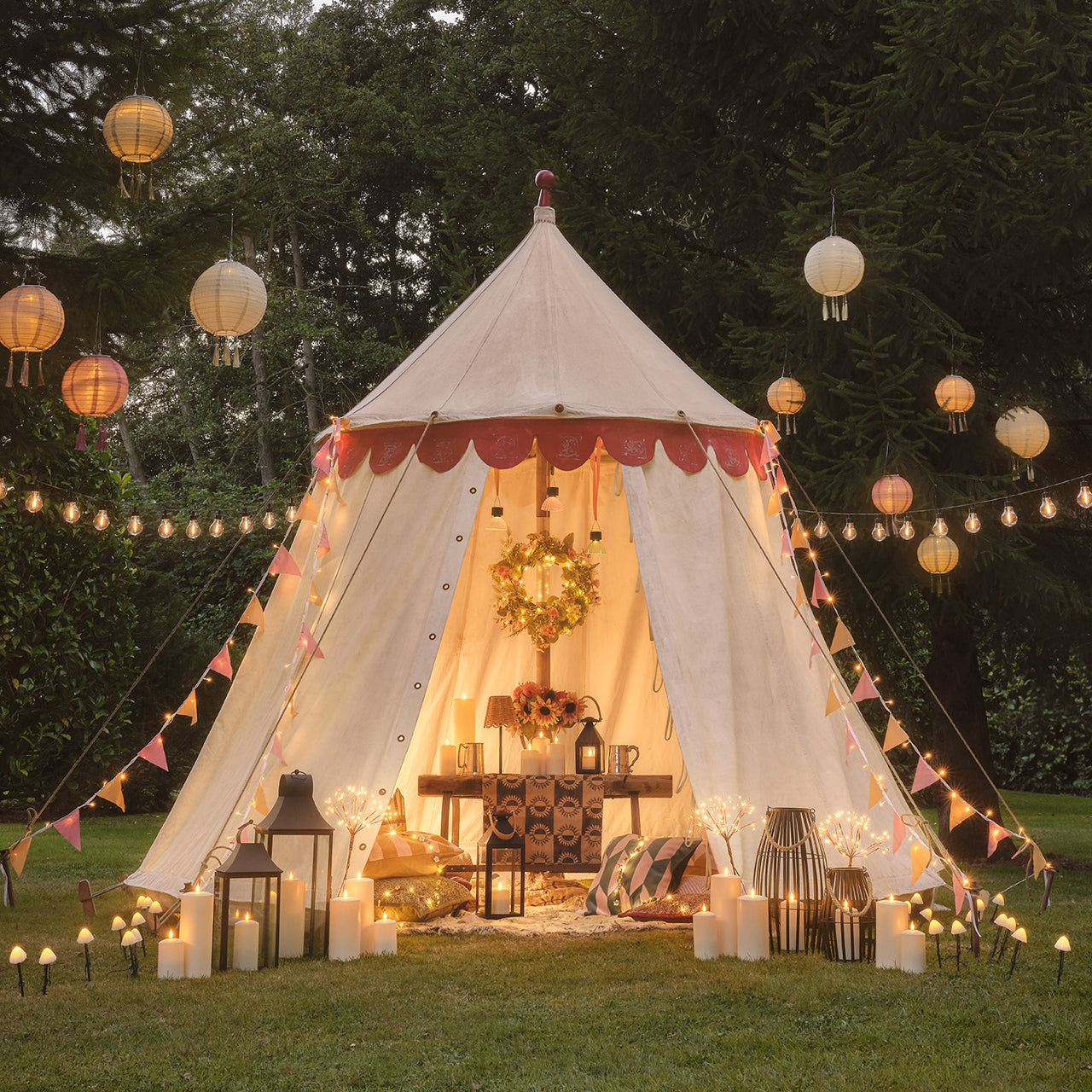 Guirlande Lumineuse à Fanions Printaniers de 5 m