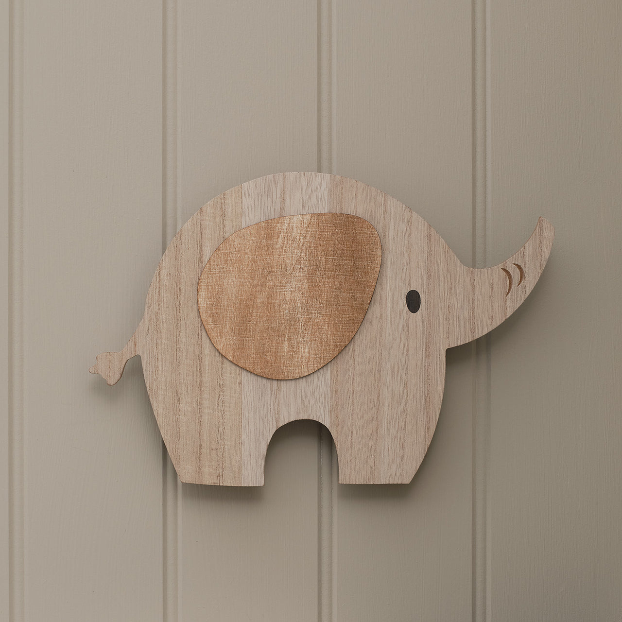 Lot de 2 Appliques Murales Enfant Lune et Petit Éléphant