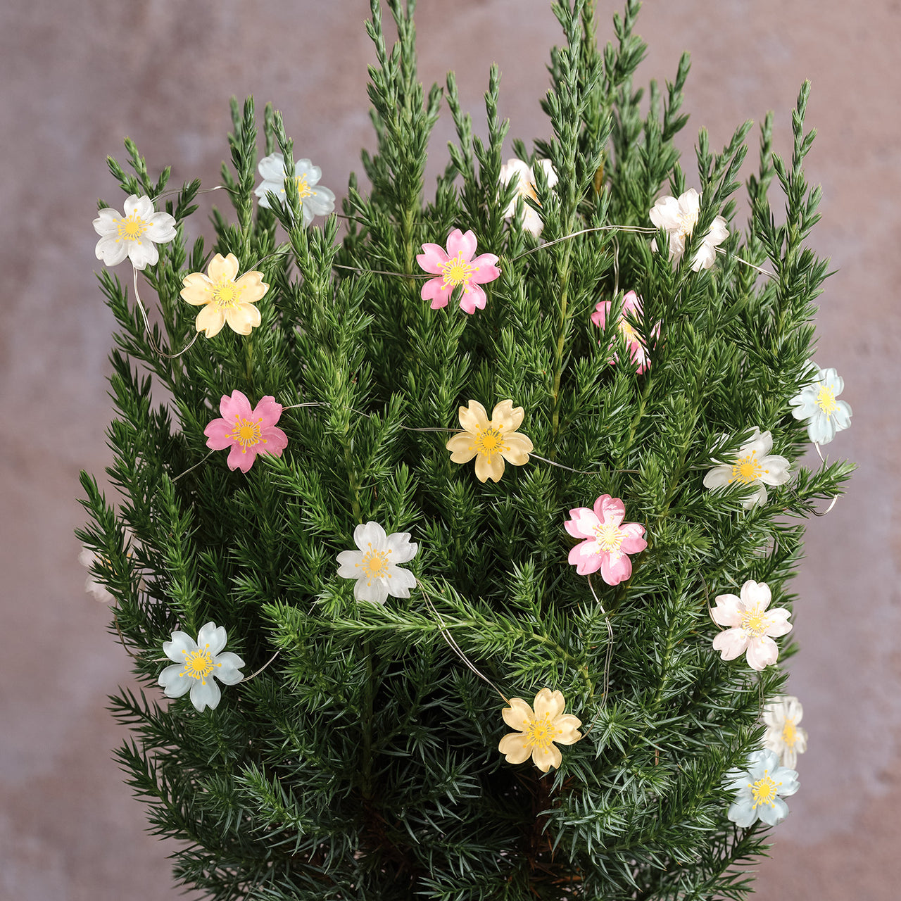 Guirlande Lumineuse Micro LED à 20 Fleurs Pastel