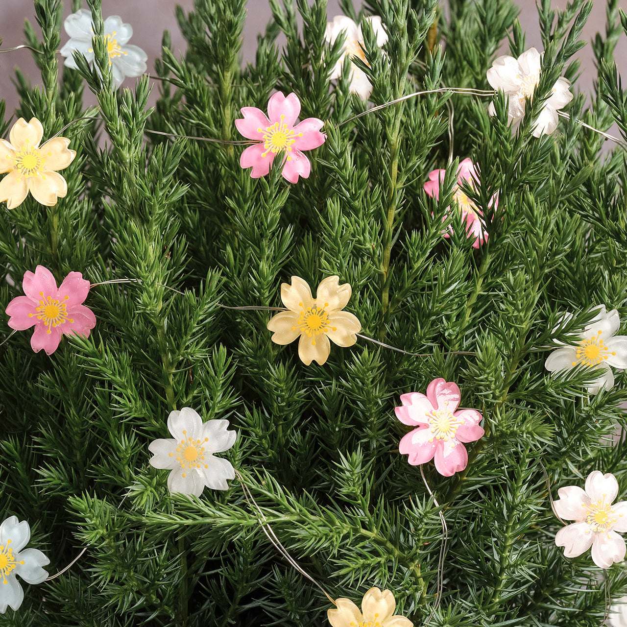 Guirlande Lumineuse Micro LED à 20 Fleurs Pastel