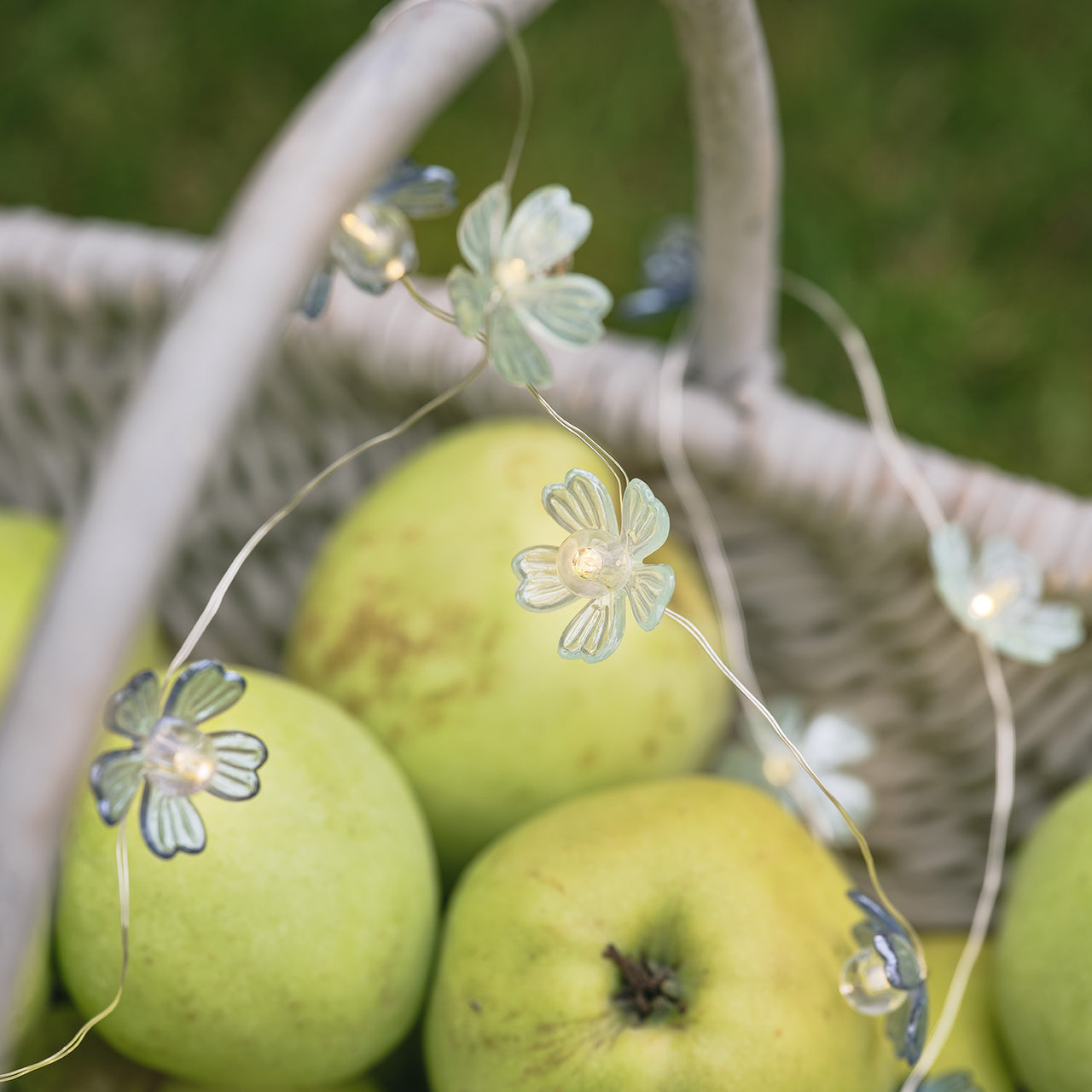Guirlande Lumineuse Micro LED Fleurs Bleu Nuancé