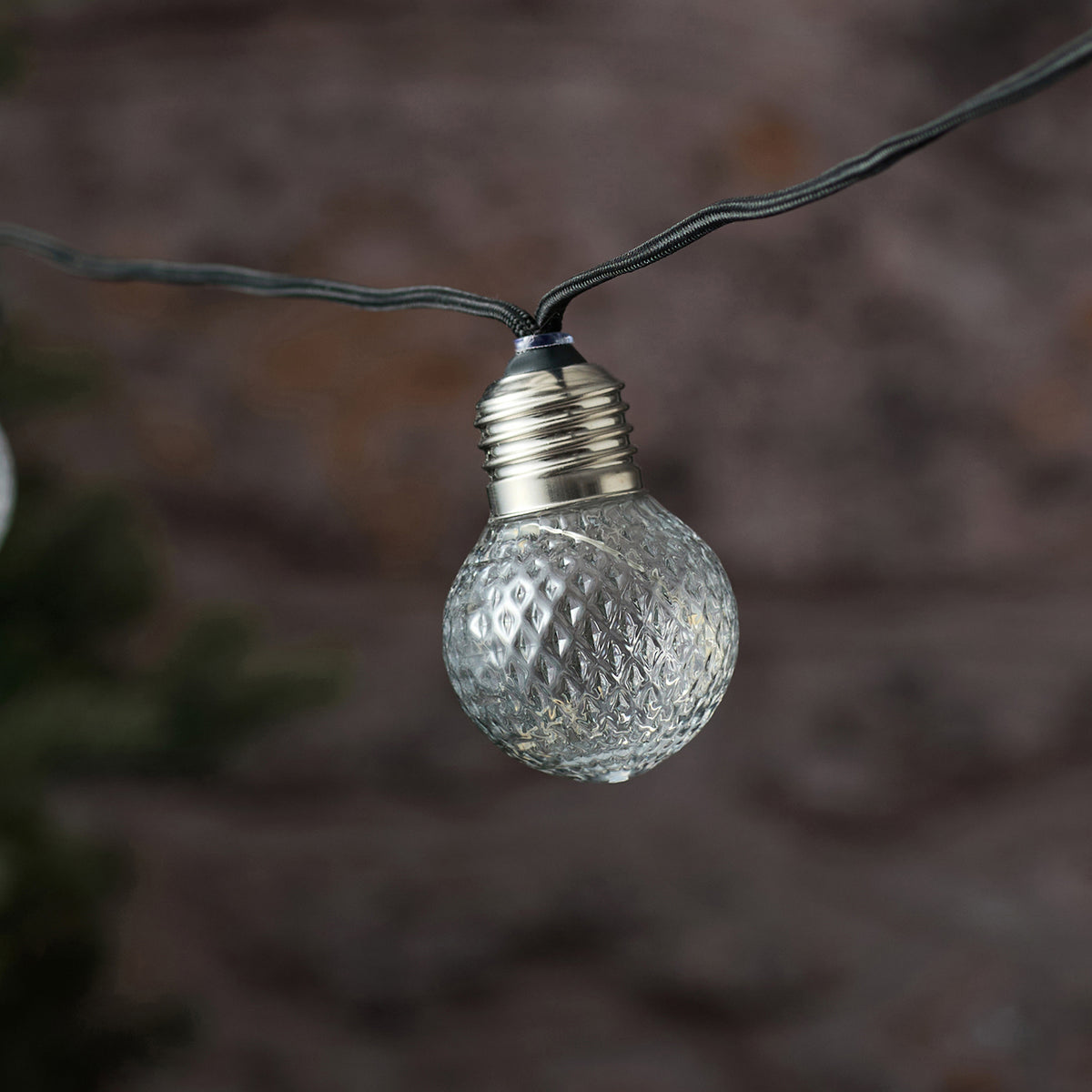 Guirlande Guinguette Micro LED d’Extérieur à 10 Globes Facettés