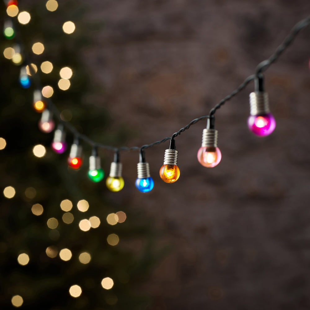 Guirlande Lumineuse d’Extérieur à 50 Mini Globes Multicolores