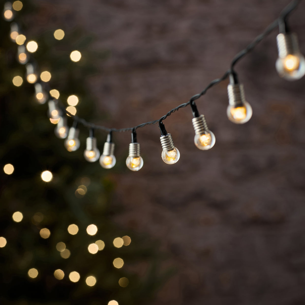 Guirlande Lumineuse d’Extérieur à 50 Mini Globes Cristal