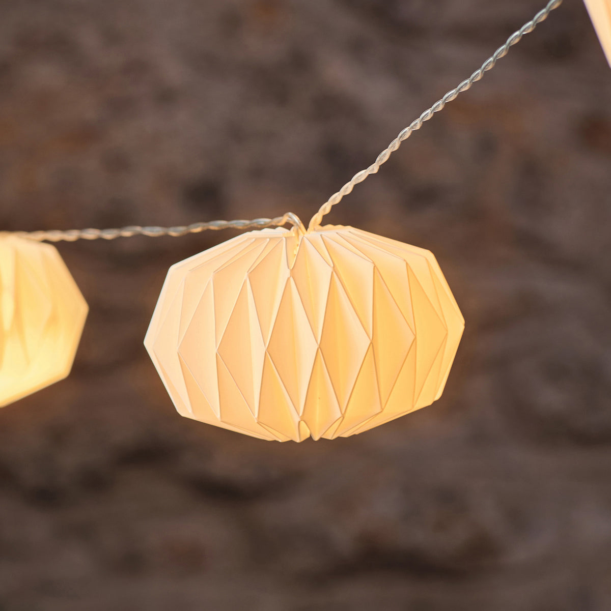 Guirlande Lumineuse d’Extérieur à 10 Lanternes en Papier