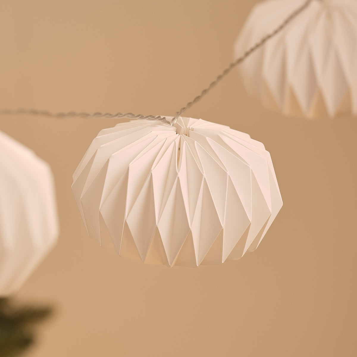 Guirlande Lumineuse d’Extérieur à 10 Lanternes en Papier